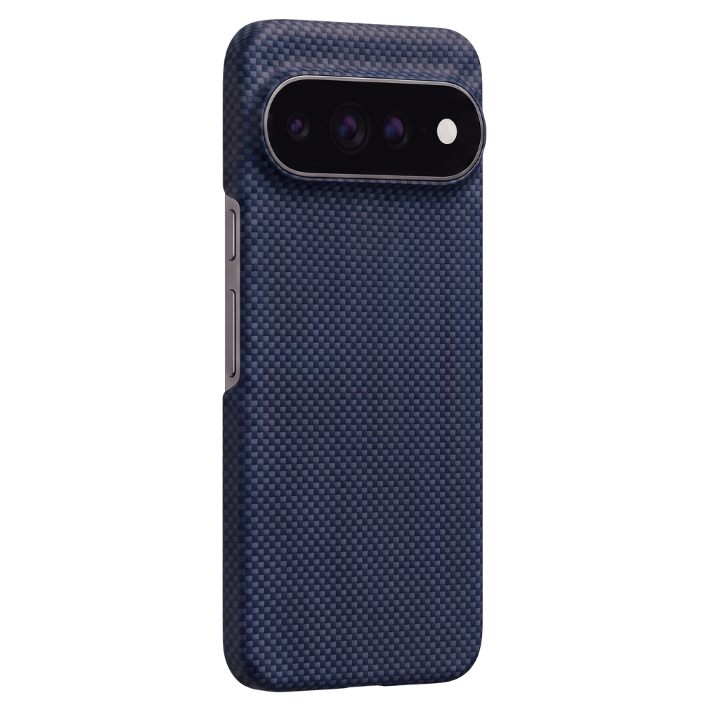 navy pixel 11 case standing with clear background