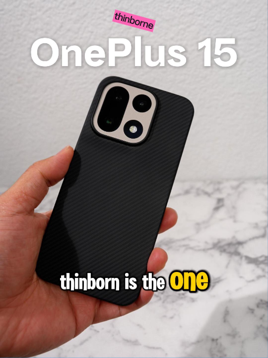 Super Thin OnePlus 15 Case - 600D Aramid Fiber | MagSafe