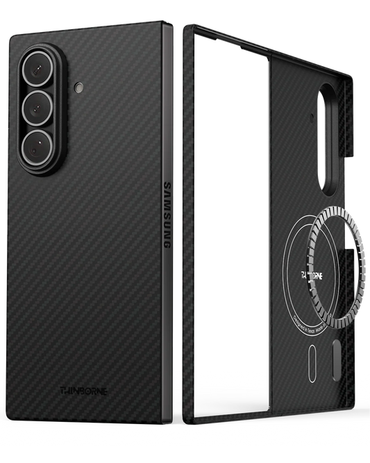 Thinborne Galaxy Z fold 8 case showing the slim front cover and MagSafe compatible back.
