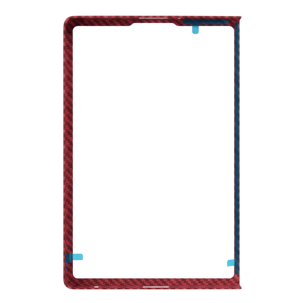 showing the galaxy z fold 8 case in red 